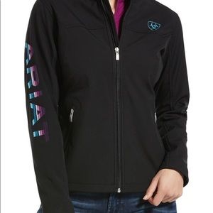Ariat Ladies' Black Team Softshell Jacket Large